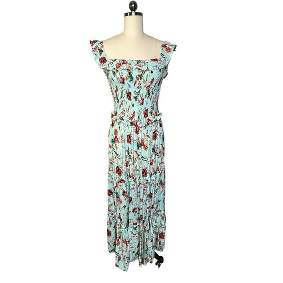 Anthropologie Abel the Label Floral Smocked Off the Shoulder Dress| Size M - Picture 1 of 10